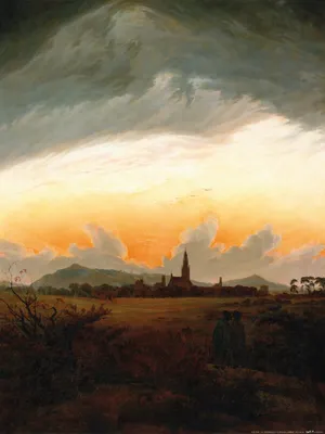 Produktbild von Caspar David Friedrich Kunstdruck Bild - Neubrandenburg, Um 1817 (80 x 60 cm)