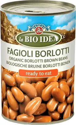 Produktbild von BORLOTTI-BOHNEN IN BRÜHE  400 g (240 g) – LA  IDEA
