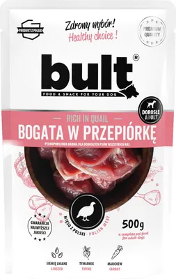 Obrázek produktu pro Mokré Krmivo Pro Psy Bult Sáček Mleté Maso Bohaté Na Křepelky 500 G