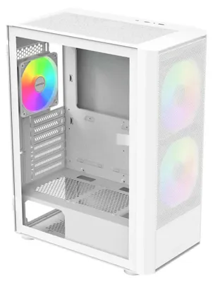 Imagen del producto de Montech X X2 Plus, torre media, PC, blanco, compatible con placas base ATX, Micro ATX y Mini-ITX, ideal para juegos, y más