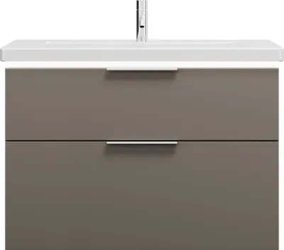 Produktbild von burgbad Eqio Keramik-Waschtisch inklusive Waschtischunterschrank mit LED-Beleuchtung, Breite 930mm, SEZA093F2010C0001G0146
