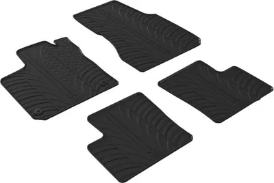 Produktbild von Gledring Fußmatten Set Gummi für RENAULT Twingo III Schrägheck (BCM) Vorne+Hinten