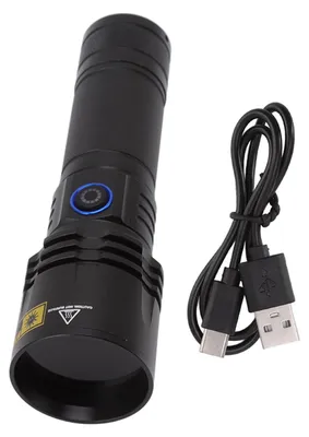 UV-Taschenlampe 365 nm Schwarzlicht 20 W wiederaufladbar USB