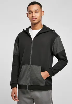 Produktbild von Urban Classics - Oversized Patch Zip Hoody schwarz - S