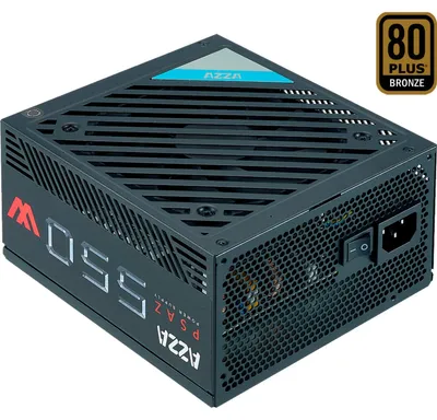 Produktbild von Azza PSAZ-550W, 550 W, 110 - 240 V, 20+4 pin ATX, Nicht-modular, PC, ATX