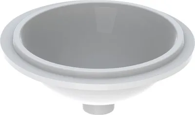 Produktbild von Geberit Unterbau-Waschtisch VariForm d 39cm, o. Hahnl., o. ÜL, rd, we. K-Tect