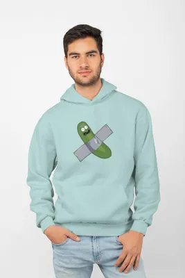 Produktbild von D&B Uni Hoodie MO00053 Rick And Morty MintGrün-Größe XL