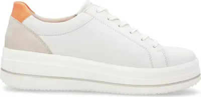 Produktbild von Remonte Damen Sneaker in Weite G und herausnehmbare Einlage Reißverschluss D1C01, Größe:42 EU, Farbe:Weiß