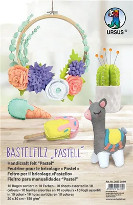 Produktbild von URSUS Bastelfilz "Pastell", 20 x 30 cm, sortiert