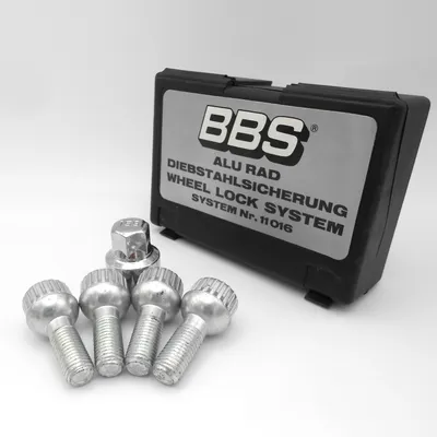 Produktbild von Felgenschlösser M12x1,5 28mm Kugelbund R12 SW17 Radschloss für Mercedes-Benz 108 109 111 114 116 123 190 201 S 126 SL 107 SL 113