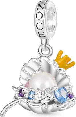 Produktbild von Gnoce Charm Muschel IAC117  Silber