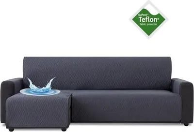 Produktbild von Bestcovers Teflon Wasserdichtes Sesselüberwürf Sesselschoner Schonbezug Sofabezug (Grau, 240cm Left)