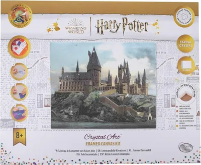 Immagine prodotto di Dipinto con strass "Crystal Art Kit", 40 x 50 cm - Castello di Hogwarts