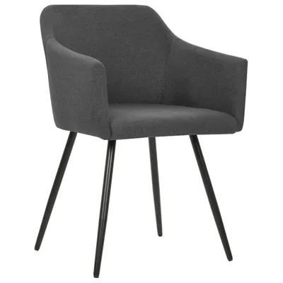 Produktbild von vidaXL Esszimmerstühle 6 Stk. Dunkelgrau Stoff