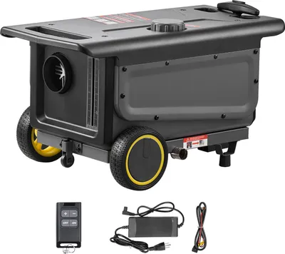 Produktbild von SucceBuy Diesel-Luftheizung 8 kW DC 12 V/24 V, tragbares All-in-One-Gerät mit Bluetooth-App-Steuerung, Fernbedienung und LCD-Display, Trolley-Design, 5-Liter-Tank für Lkw