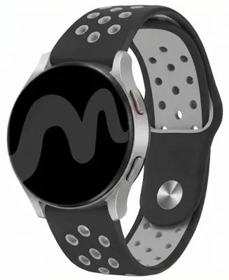 Productafbeelding van imoshion Siliconen sportbandje - Universeel 18 mm aansluiting - Black / Grey, AI-gegenereerde afbeelding