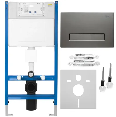Obrázok produktu pre Rea Podomietkový Wc Systém K011a-q + Tlačidlá Hd Titan