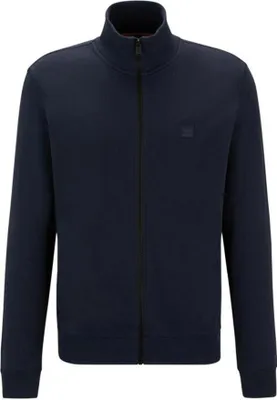 Produktbild von Zestart Strickjacke BOSS Orange navyblau hoher Kragen und Reißverschluss