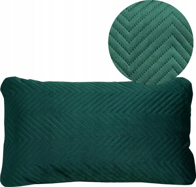 Produktbild von Geronimo | Dekokissen - Grün - 50x30 cm - Gestepptes Kissen - Maschinenwaschbar - Abnehmbarer Bezug - Antiallergisch