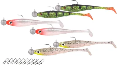 Produktbild von Neptunmaster Set - Iris Popeye 6 montierte Gummiköder + 10 Snaps