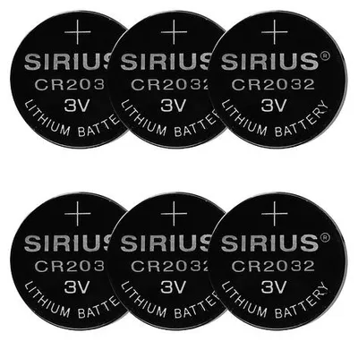Produktbild von Sirius DecoPower Batterie CR2032 6 Stück