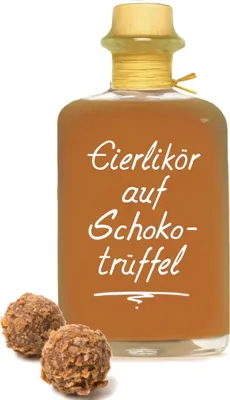 Produktbild von Eierlikör auf Schoko Trüffel 1L sehr sämig & süffig 20% Vol Schokotrüffel Likör Sahnelikör Schokoladentrüffel