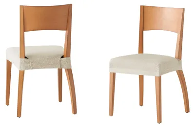 Productafbeelding van Martina bekleding voor stoelen, ivoorwit, set van 6
