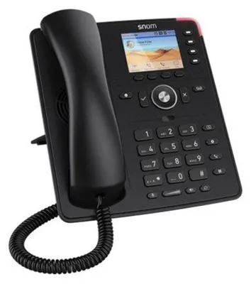 Produktbild von Snom D713, IP-Telefon, Schwarz, Kabelgebundenes Mobilteil, TFT, Gigabit Ethernet