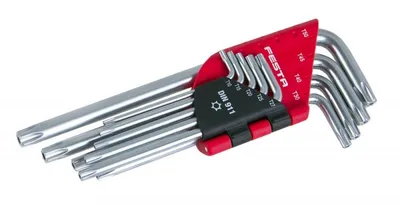 Produktbild von Innensechskantschlüsseln T10-T50 CrVa