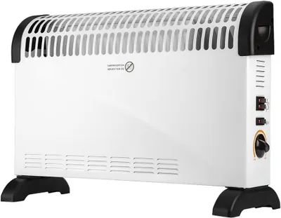 Immagine prodotto di Riscaldatore elettrico a convezione - Radiatore riscaldante - Per riscaldare ambienti - Funzione di potenziamento del riscaldamento "Turbo" - 53D x 195B x 383H cm - Bianco