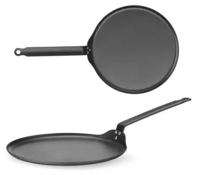 Produktbild von Pfannkuchenpfanne aus Kohlenstoffstahl, Durchmesser 282 mm