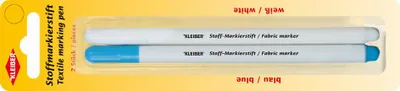 Produktbild von KLEIBER Stoffmarkierstift 2er Set weiß & blau