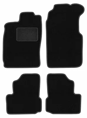 Productafbeelding van Velours automatten voor Saab 900 II 1994-1995 (cabrio) – 4-delig, zwart, op maat – Wielganizator LUX