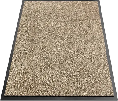 Produktbild von Schmutzfangmatte Sky 80x120 cm Fußmatte für innen & außen Fußabtreter Eingangsbereich Ocker-Schwarz
