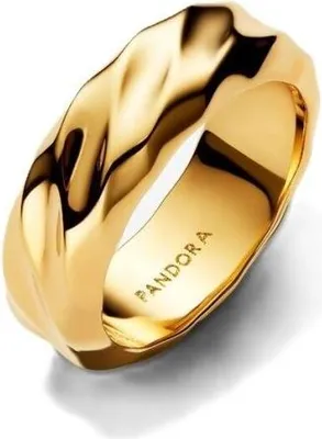 Image de Pandora Anneau large ruban ondulé 163886C00 Anneau femme, Taille de l'anneau:52