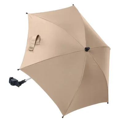 Produktbild von Novi Sonnenschirm – UV 50+ Polyester, universelle Klemme, schützt vor Sonne & Regen, Sand Melange