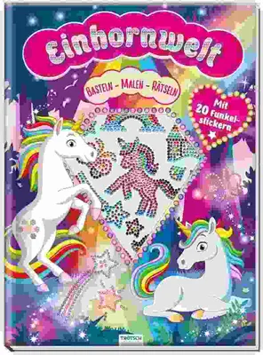 Produktbild von Trötsch Beschäftigungsbuch Malbuch Bastelbuch Einhornwelt