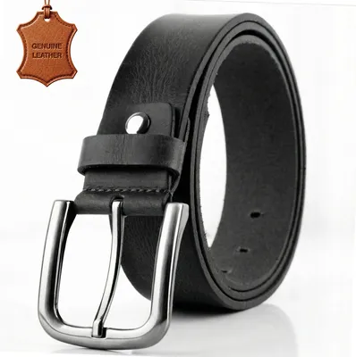 Produktbild von Gürtel Herren 4 cm breit aus Echtleder – Ledergürtel für Jeans & Business, %100 Büffelleder,handgefertigt, kürzbar, robust & elegant,ideales Geschenk