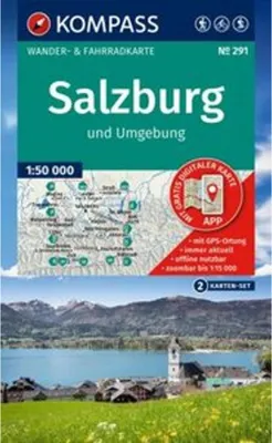 Produktbild von KOMPASS Wanderkarten-Set 291 Salzburg und Umgebung (2 Karten) 1:50.000
