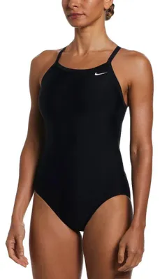 Produktbild von Nike Swim Solid Racerback Badeanzug Schwarz 28 Frau Schwarz 28
