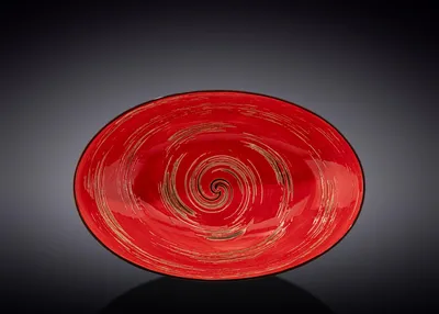 Immagine prodotto di Ciotola ovale Wilmax, diametro 30 cm, colore rosso, in porcellana