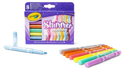 Obrázok produktu pre Crayola 071662086480, 8 kusov, Modrá, Hnedá, Zelená, Šedá, Oranžová, Purpurová, Červená, Žltá, 3 rok / roky, Viacfarebný, Plast, Detské