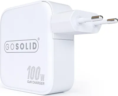 Produktbild von GO SOLID! Schnellladegerät kompatibel mit GaN2 100W (1x USB QC3.0, 3x USB-C PD3.0)