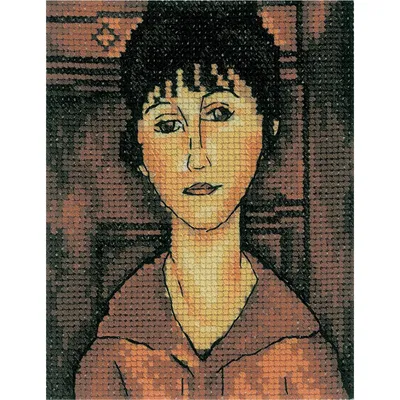 Productafbeelding van RTO Kruisstikset "Meisje" EH337, telpatroon, 10x13 cm