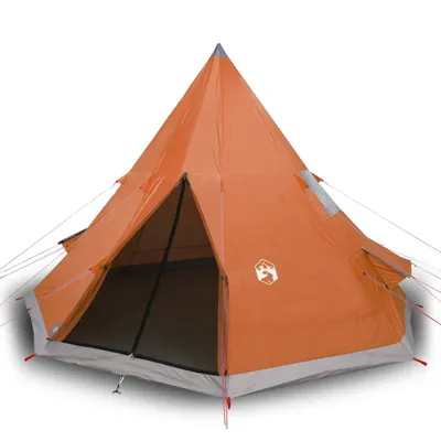 Immagine prodotto di vidaXL Tenda da campeggio Tipi 4 persone Arancione Impermeabile