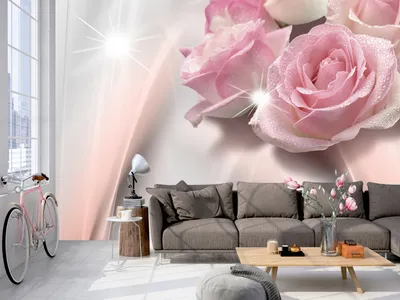 Produktbild von Vlies Fototapete 400x280 cm Tapeten Wandtapete XXL Blumen Rosa b-C-0109-a-a