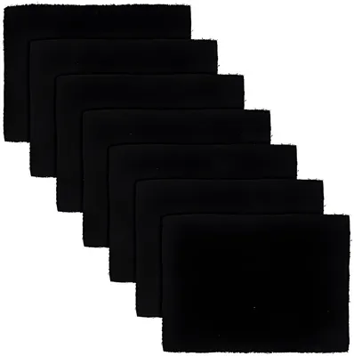 Produktbild von PolkaHome® 7 Aktivkohlefilter für Kompostbehälter, Geruchsentferner, rechteckig, 9,5 x 7 x 1 cm, Schwarz