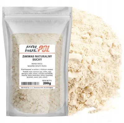 Zdjęcie produktu dla ZAKWAS SUCHY 200g Naturalny chlebowy na chleb do pieczenia jakość Kol-Pol