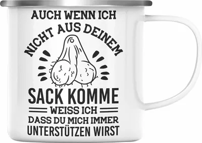 Produktbild von Trendation - Stiefpapa Emaille Tasse Spruch Geschenk Lustige Sprüche Stiefvater Geschenk Geburtstag Geburtstagsgeschenk (Silber)
