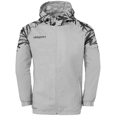 Produktbild von Uhlsport Goal 25 Kapuzensweat Kinder - Dunkelgrau Meliert / Schwarz